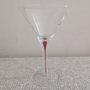 Orrefors "Intermezzo" Red Martini Glass, Single